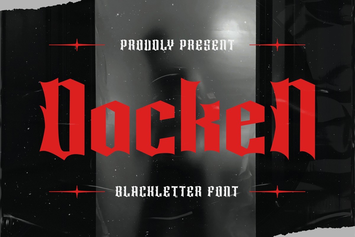 Schriftart Dacken