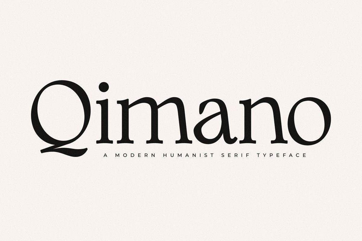 Schriftart Qimano