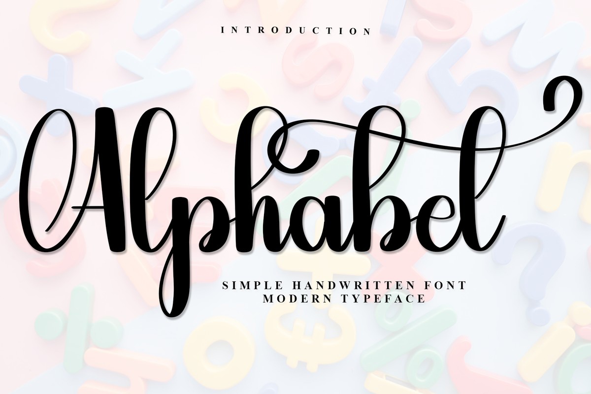 Schriftart Alphabet