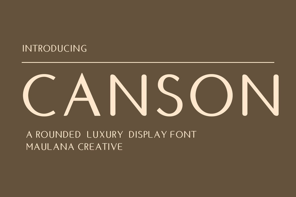 Schriftart Canson