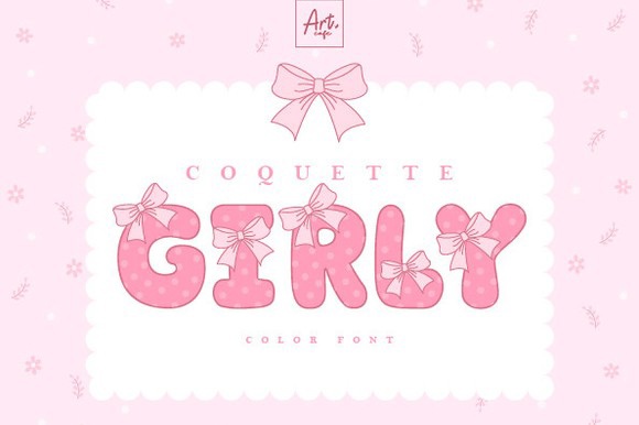 Schriftart Coquette Girly