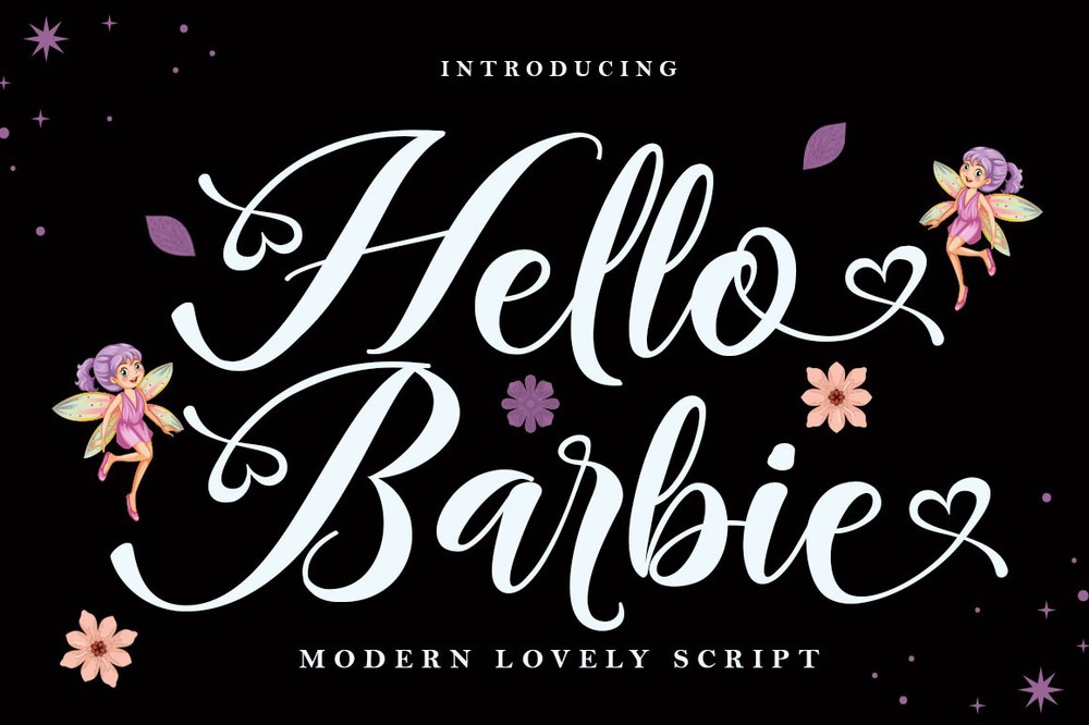 Schriftart Hello Barbie Script