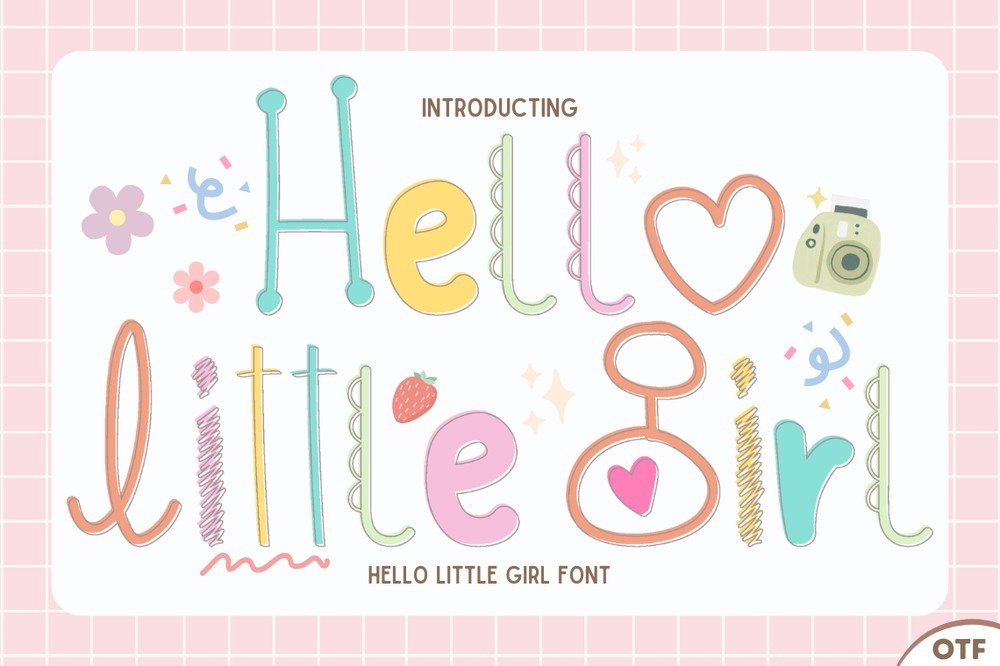 Schriftart Hello Little Girl