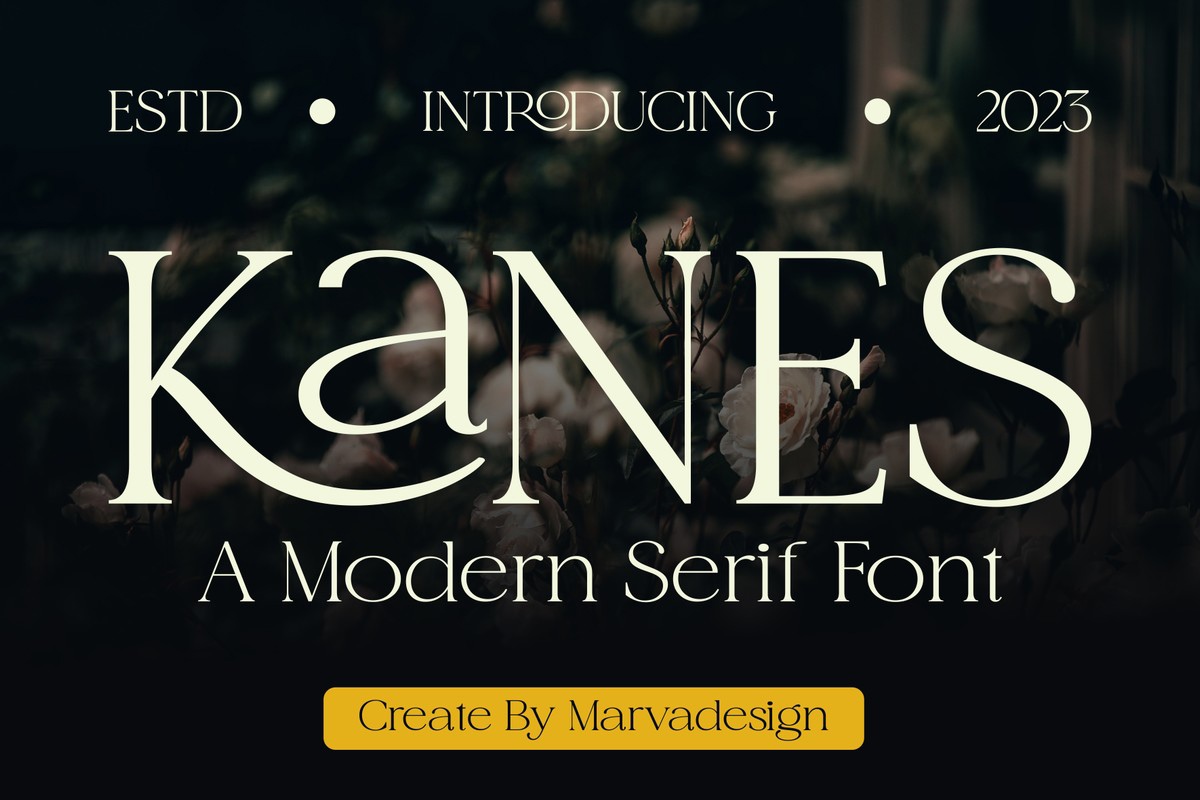 Schriftart Kanes