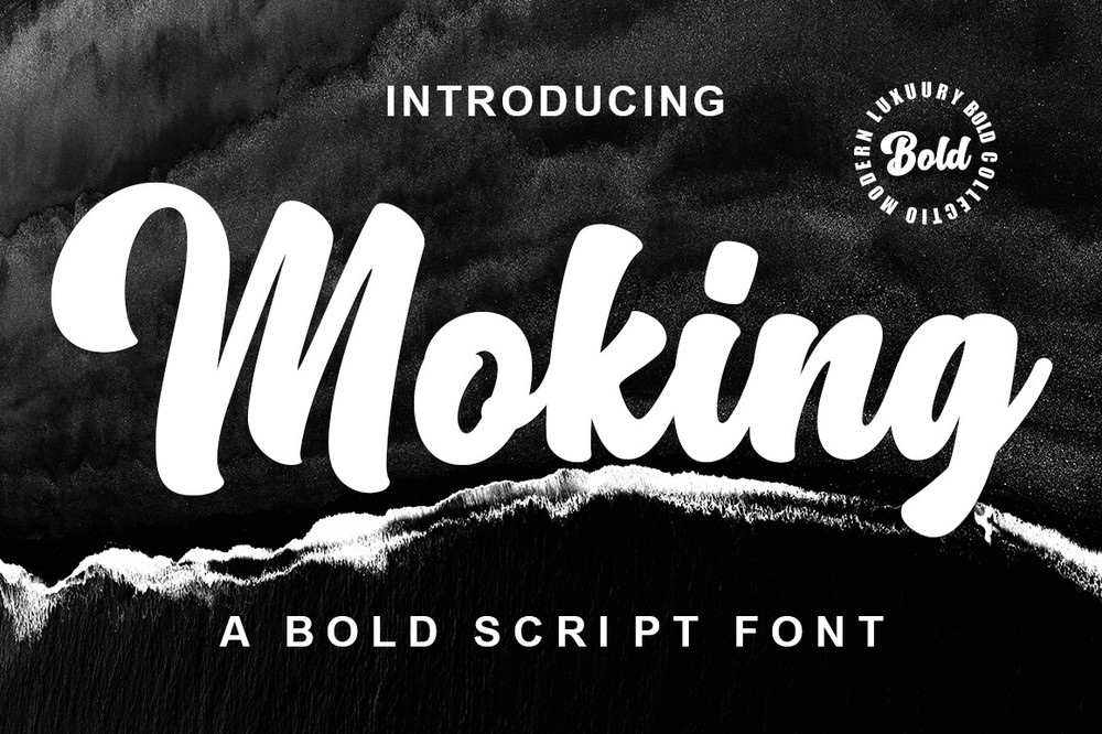 Schriftart Moking