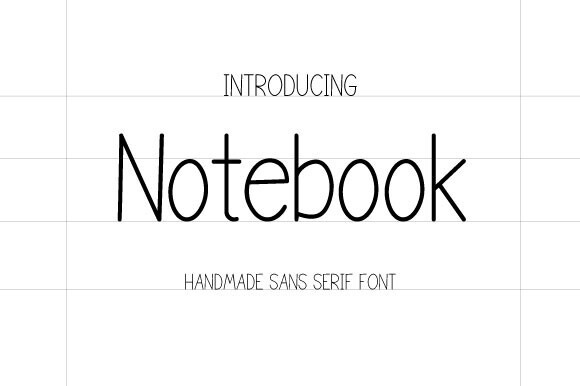 Schriftart Notebook