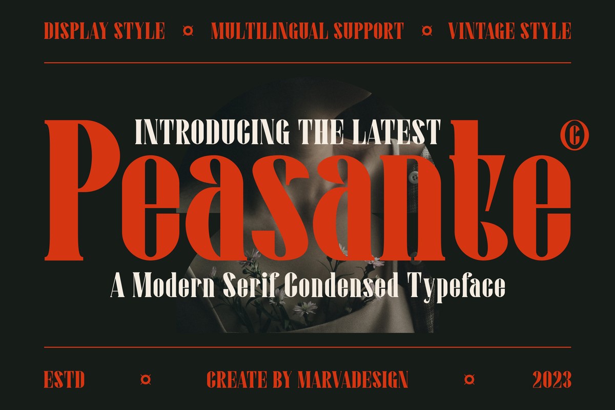 Schriftart Peasante