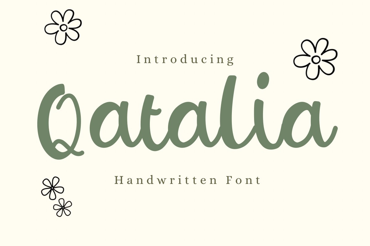 Schriftart Qatalia