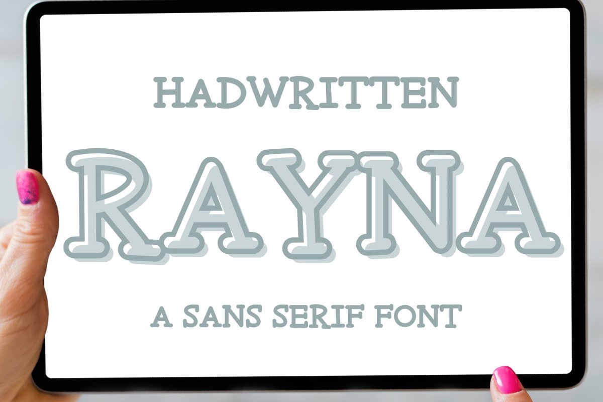 Schriftart Rayna