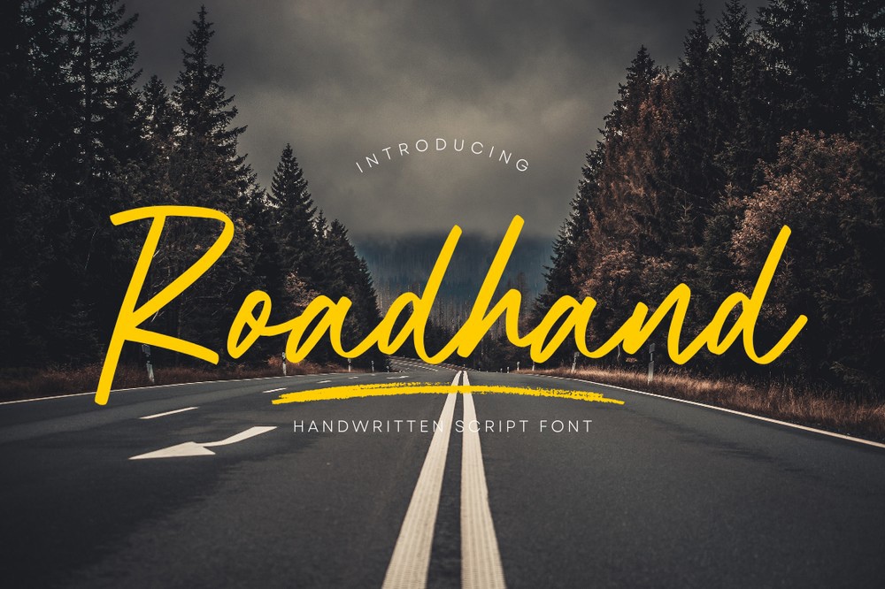 Schriftart Roadhand