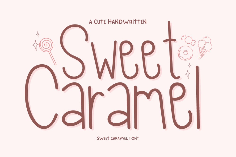 Schriftart Sweet Caramel