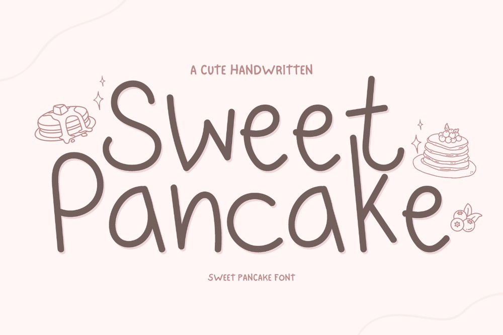 Schriftart Sweet Pancake