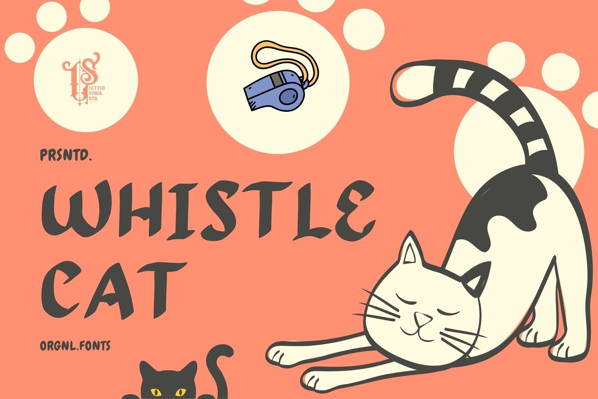 Schriftart Whistle Cat