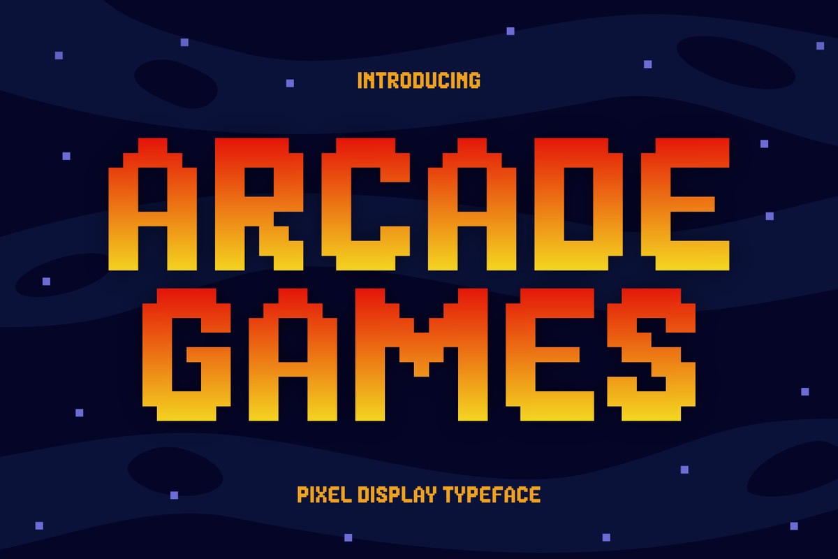 Schriftart Arcade Games