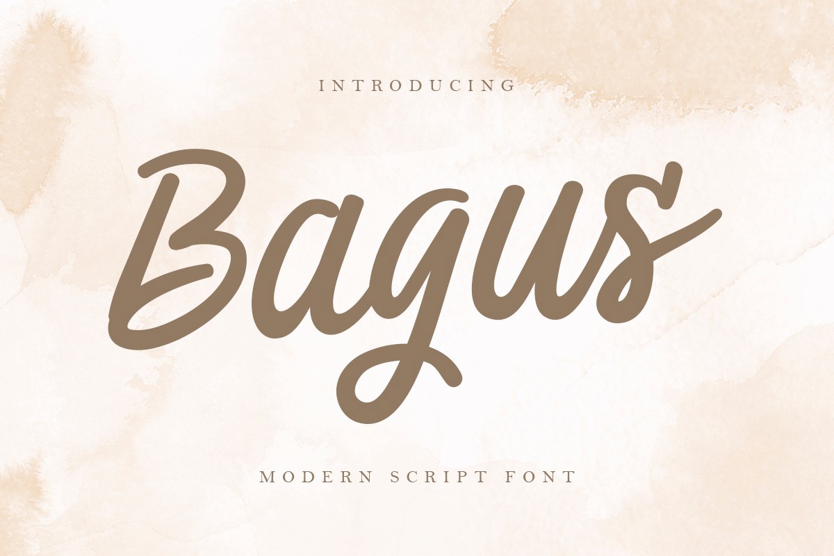 Schriftart Bagus