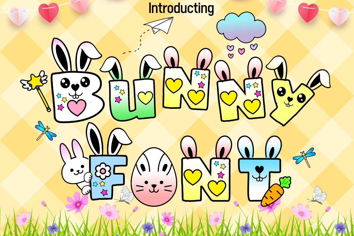 Schriftart Bunny