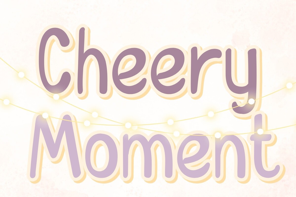 Schriftart Cheery Moment