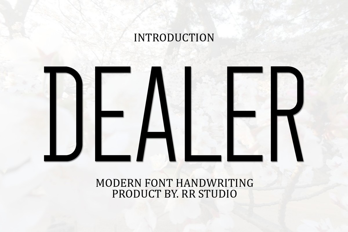 Schriftart Dealer