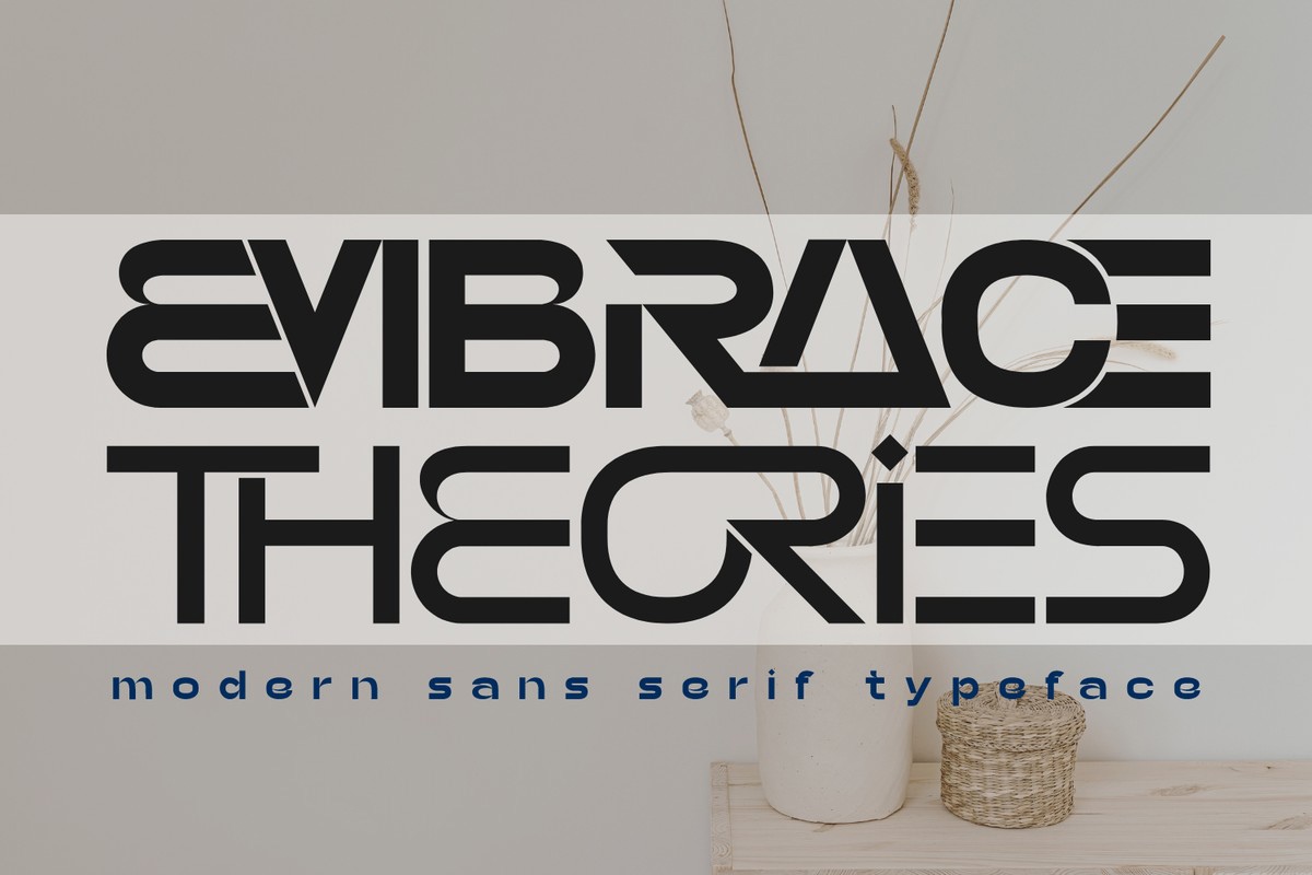 Schriftart Embrace Theories