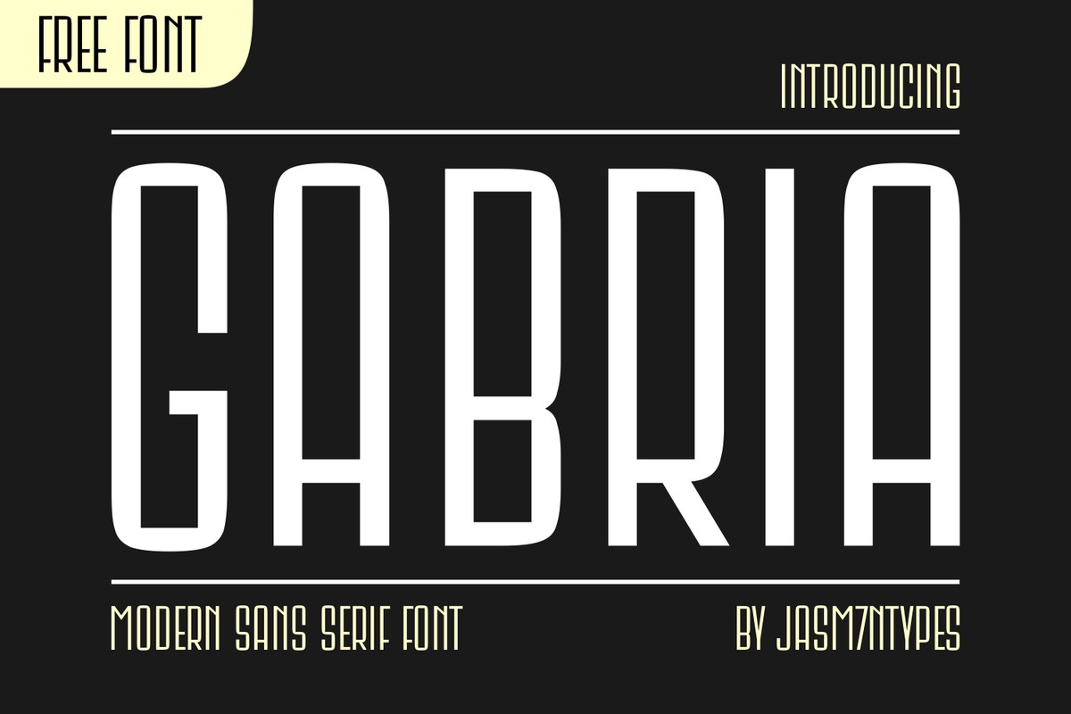 Schriftart Gabria