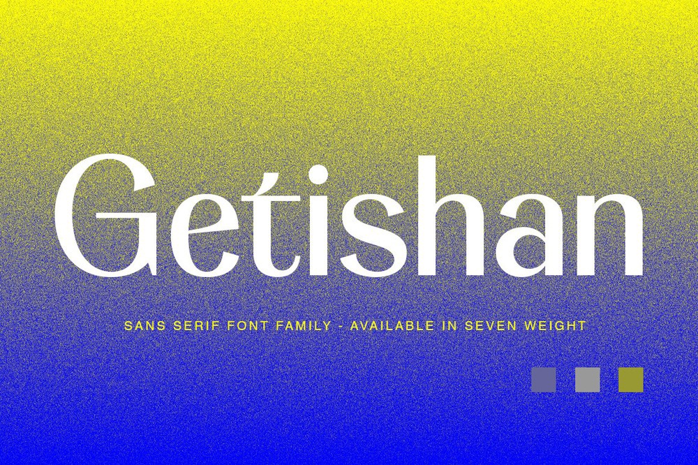 Schriftart Getishan