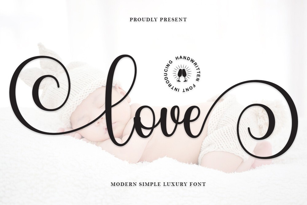 Schriftart Love