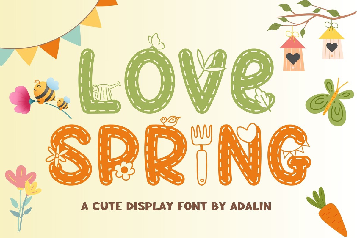 Schriftart Love Spring