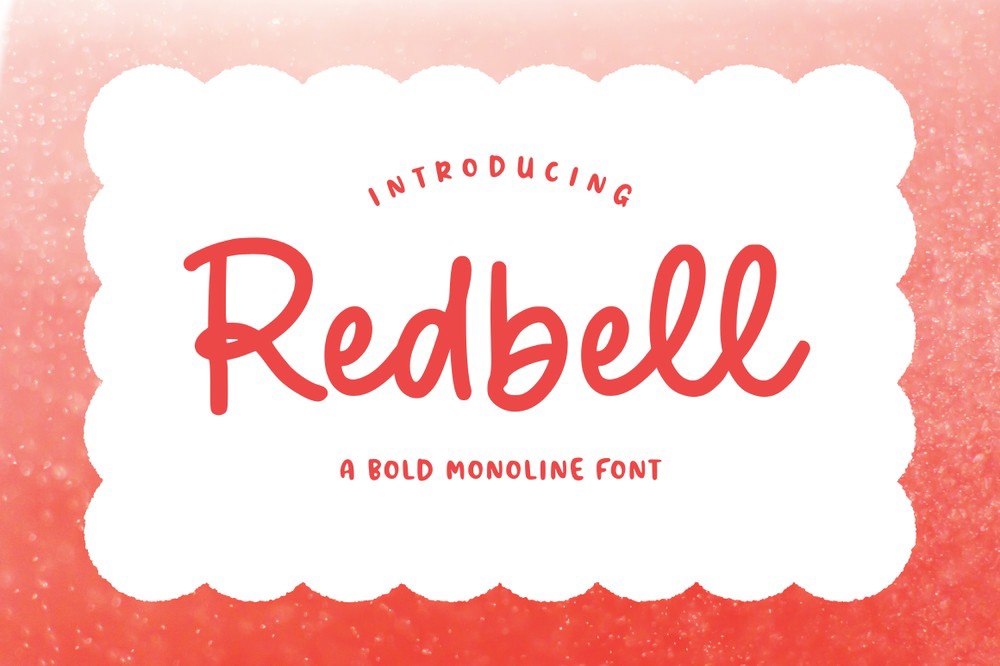 Schriftart Redbell