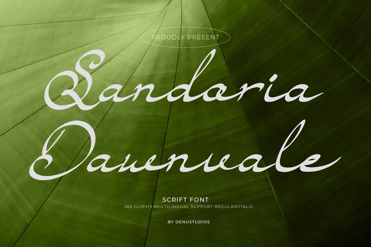 Schriftart Sandoria Dawnvale