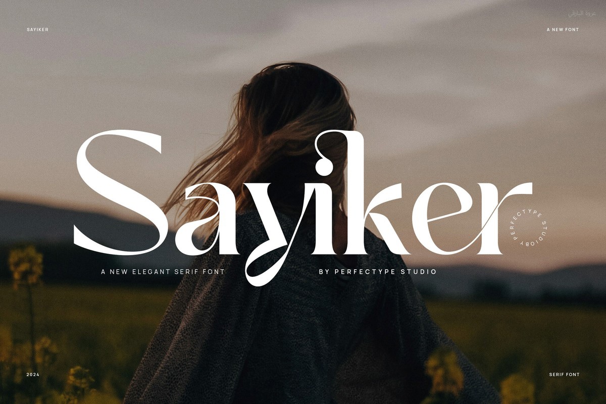 Schriftart Sayiker