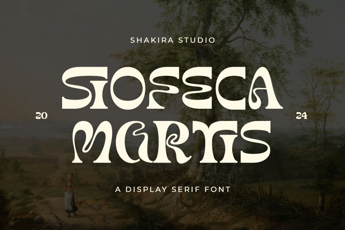 Schriftart Siofeca Martis