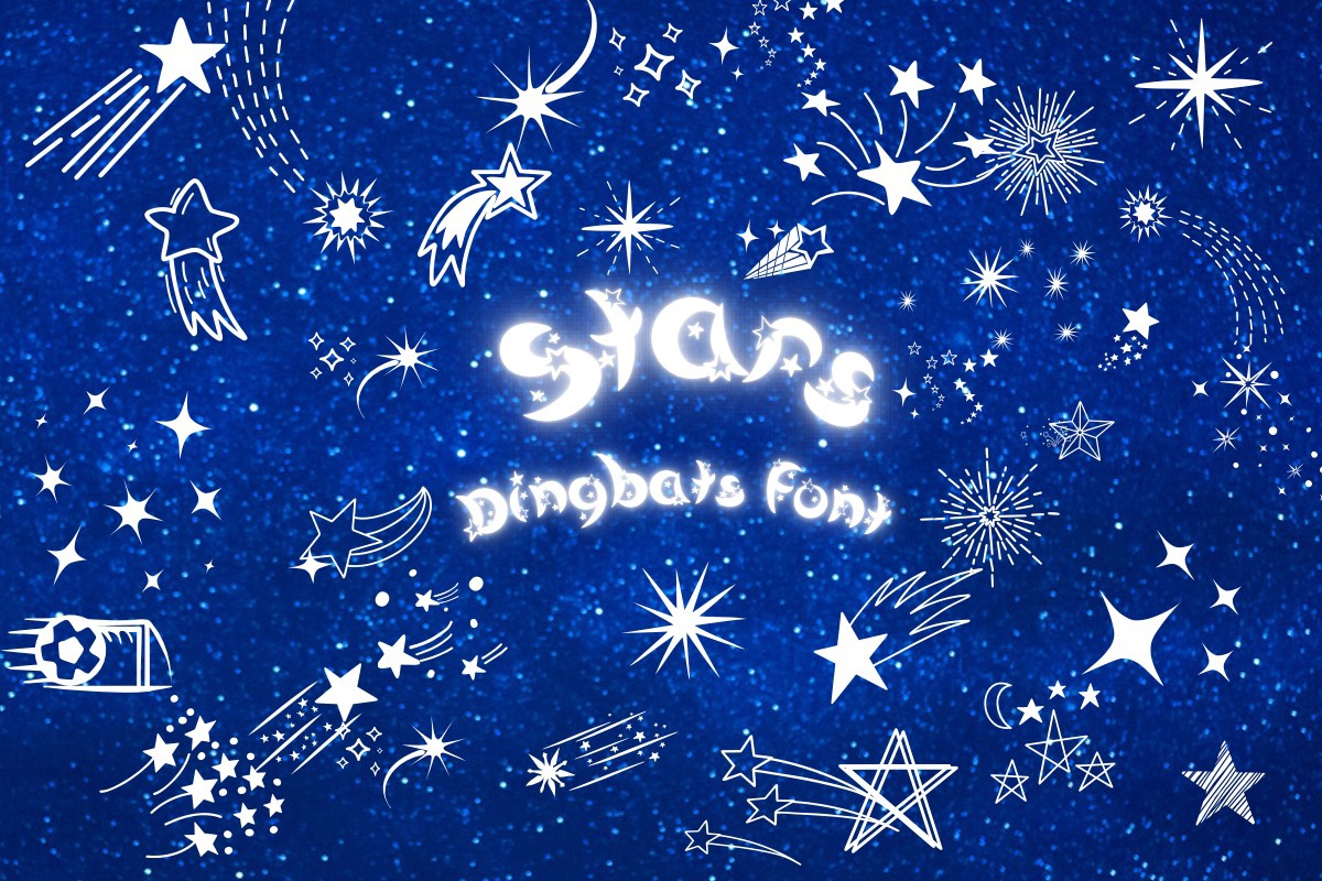 Schriftart Stars