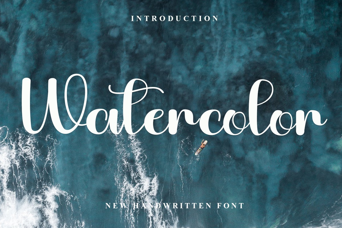 Schriftart Watercolor