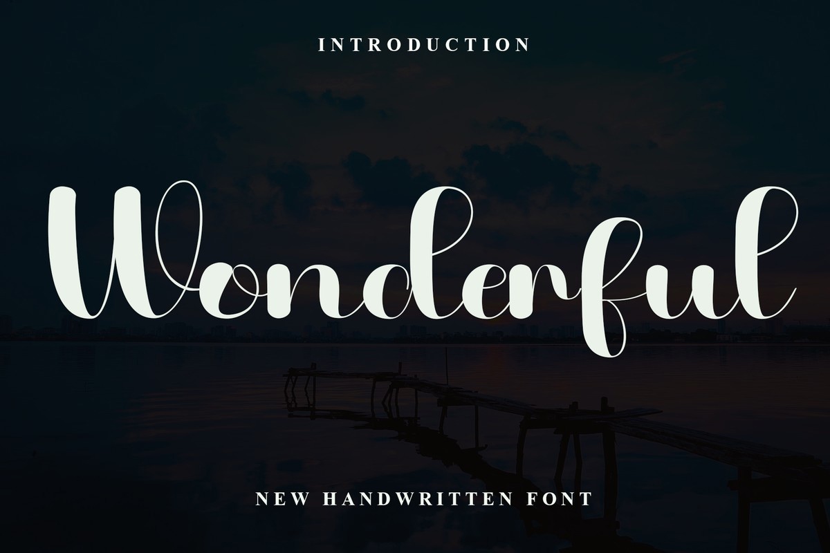 Schriftart Wonderful