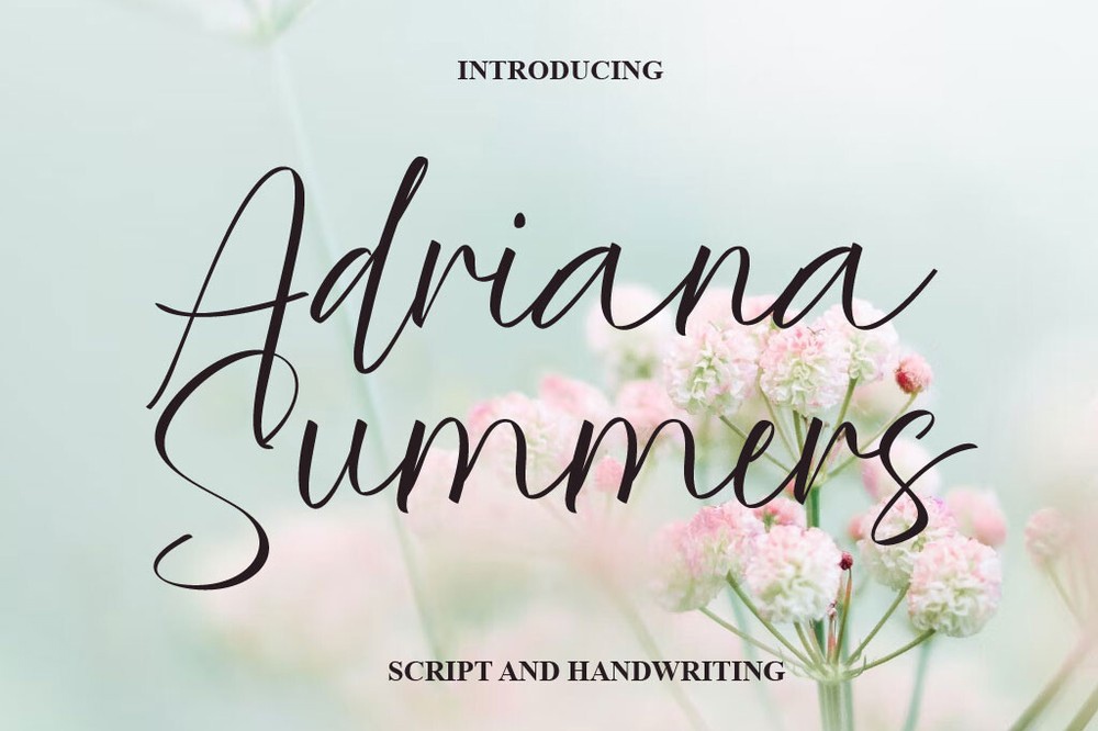 Schriftart Adriana Summers