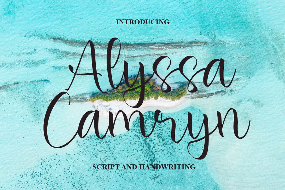 Schriftart Alyssa Camryn