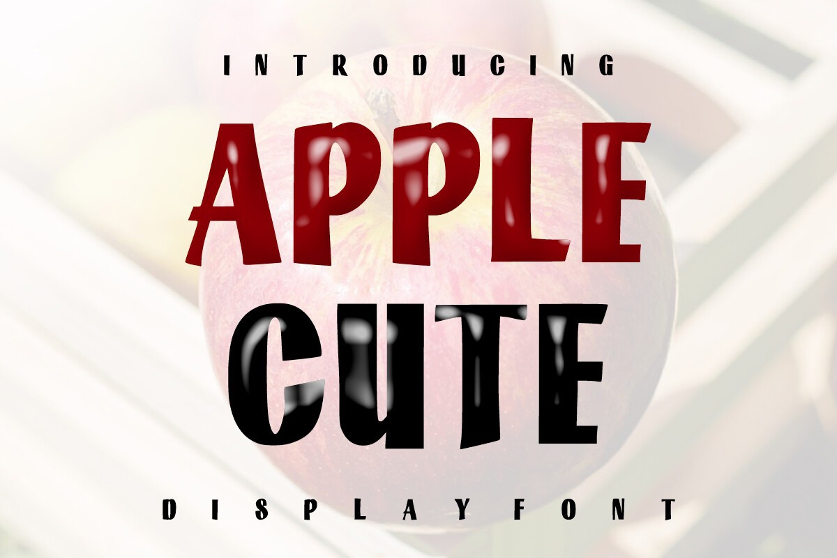 Schriftart Apple Cute