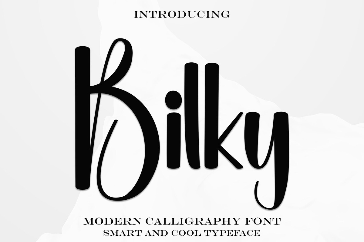 Schriftart Bilky