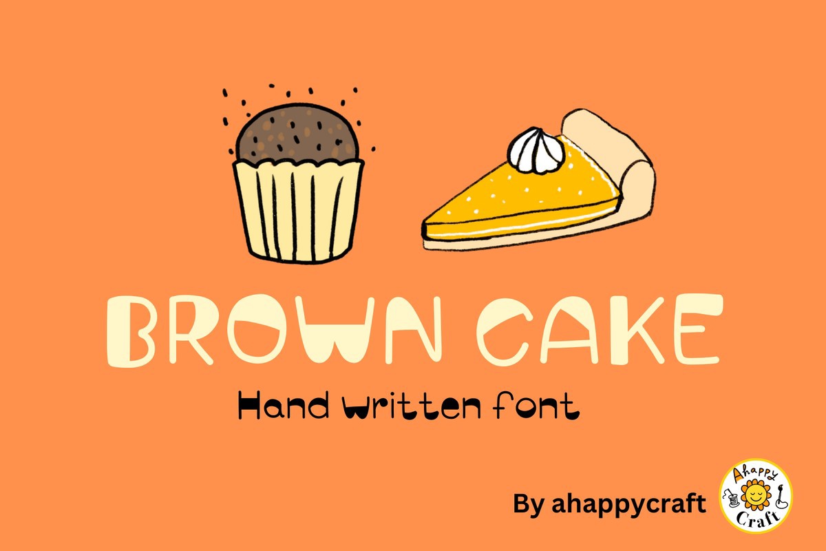 Schriftart Browncake