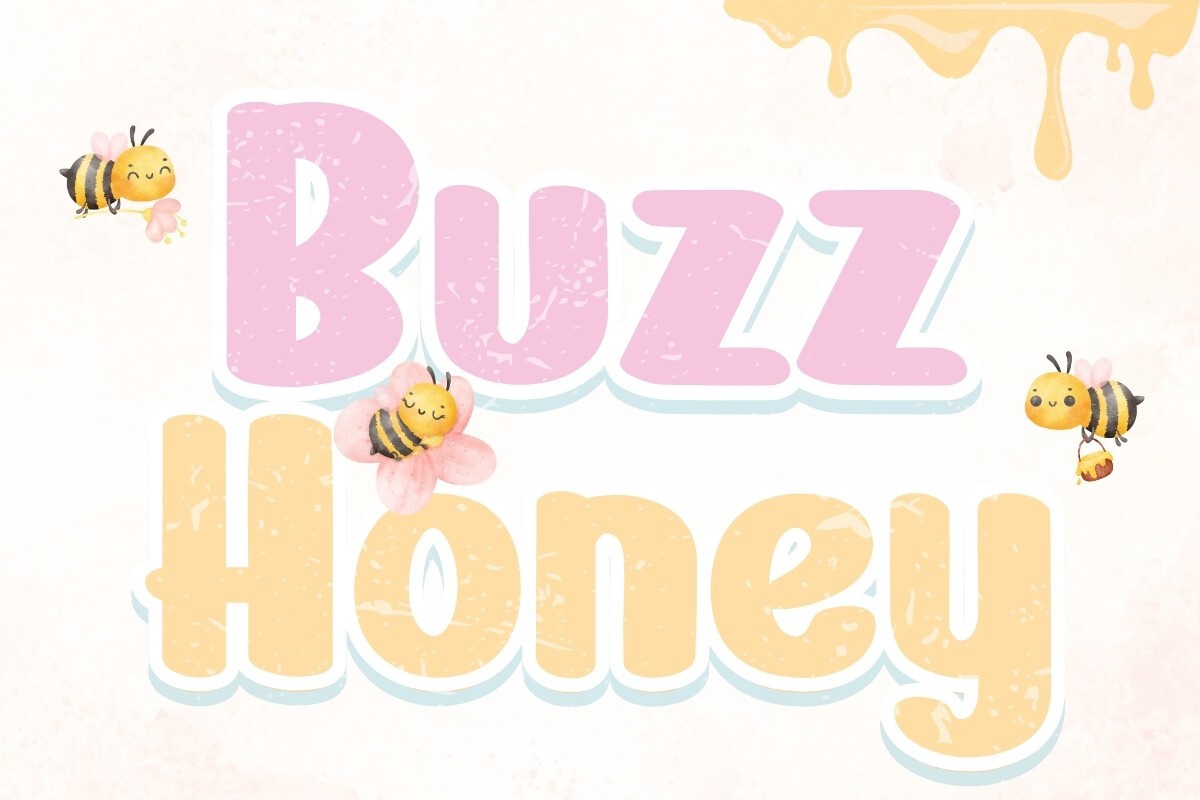 Schriftart Buzz Honey