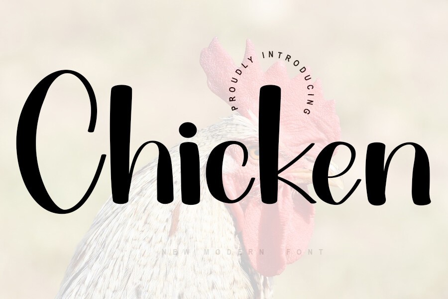 Schriftart Chicken