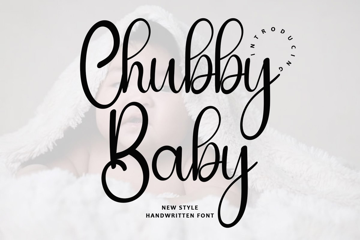 Schriftart Chubby Baby