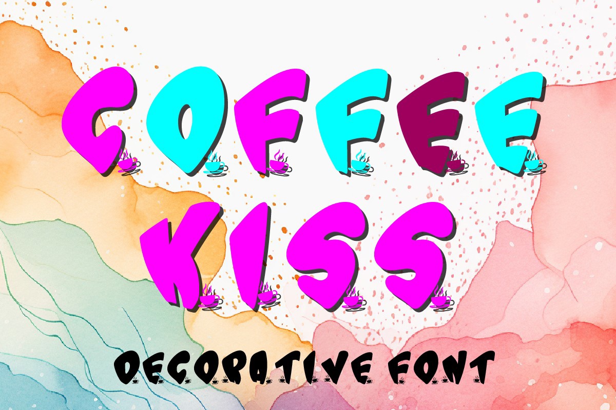 Schriftart Coffee Kiss