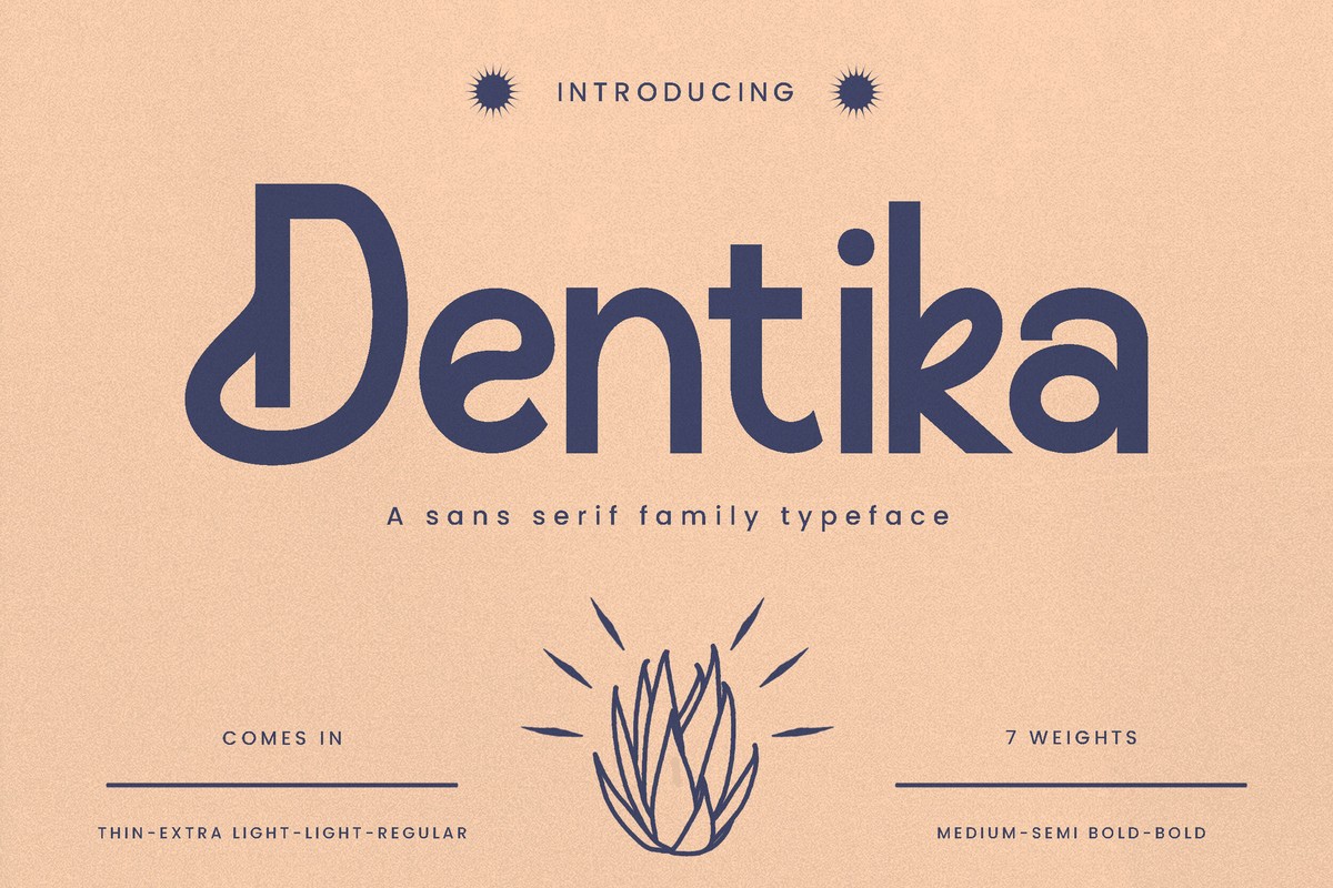 Schriftart Dentika