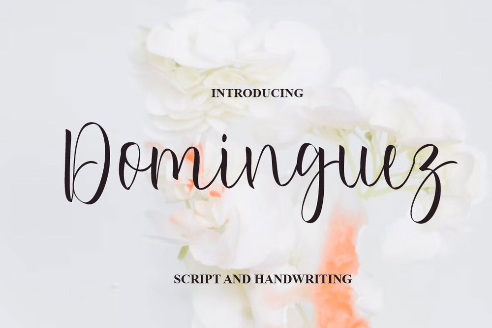 Schriftart Dominguez