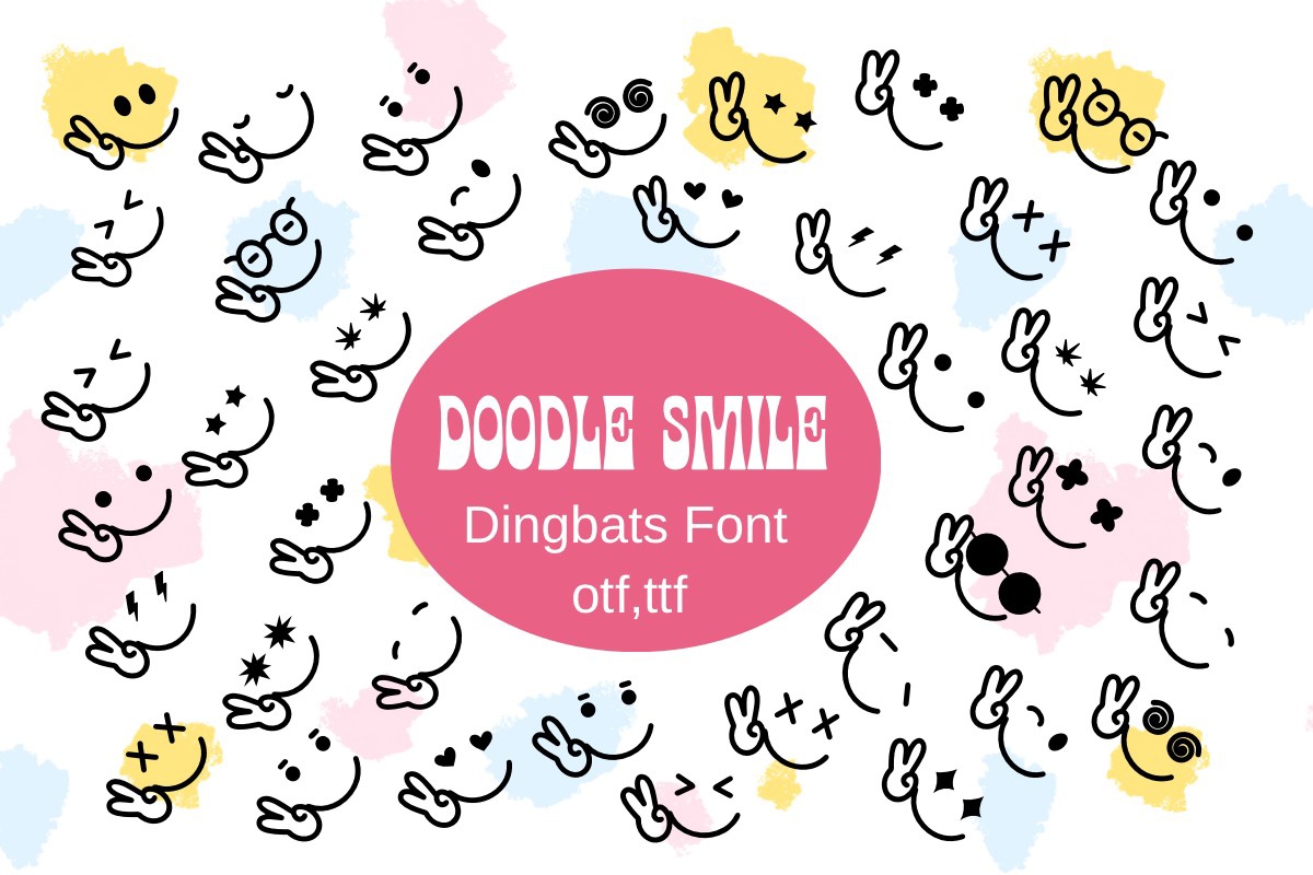 Schriftart Doodle Smile