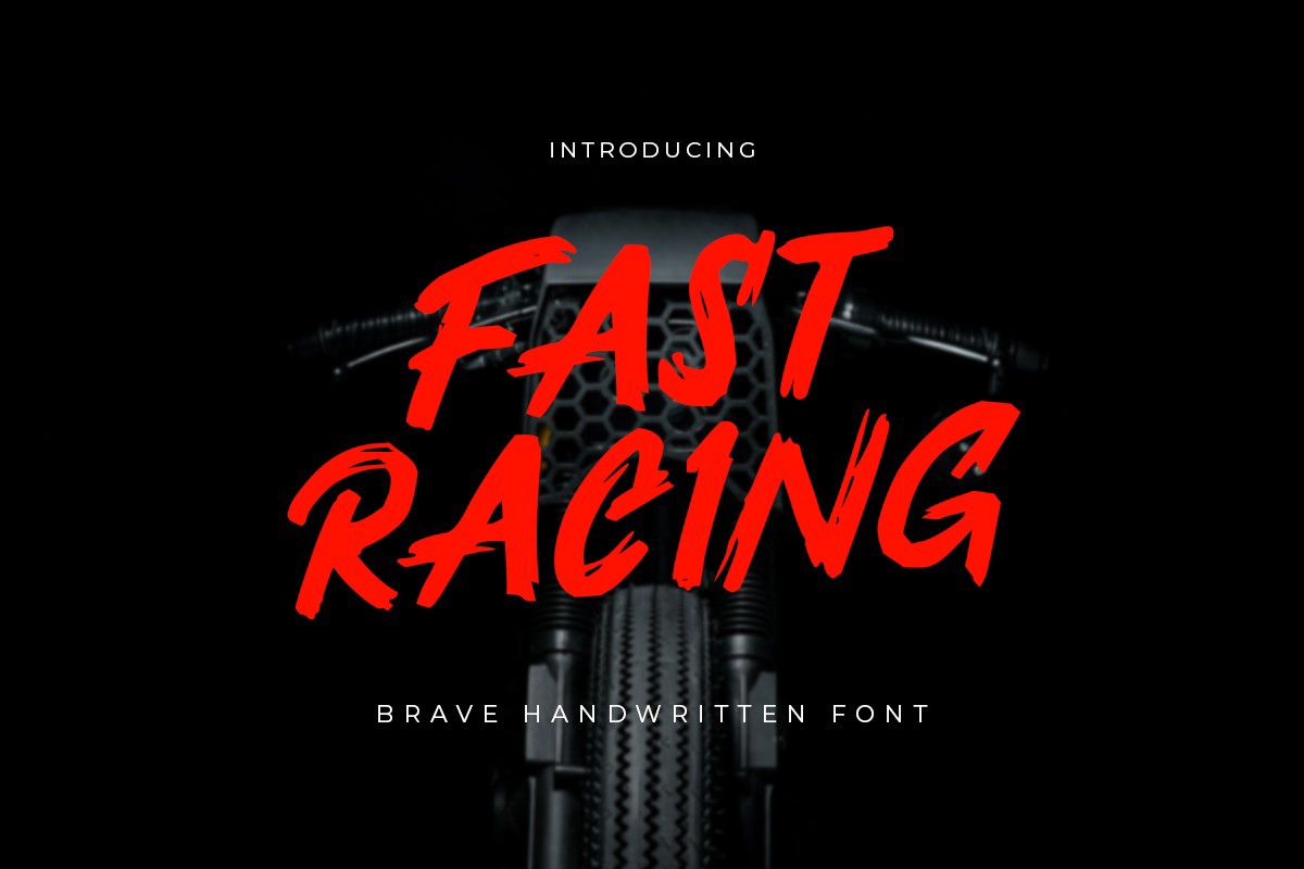 Schriftart Fast Racing