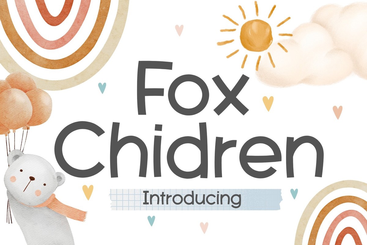 Schriftart Fox Chidren