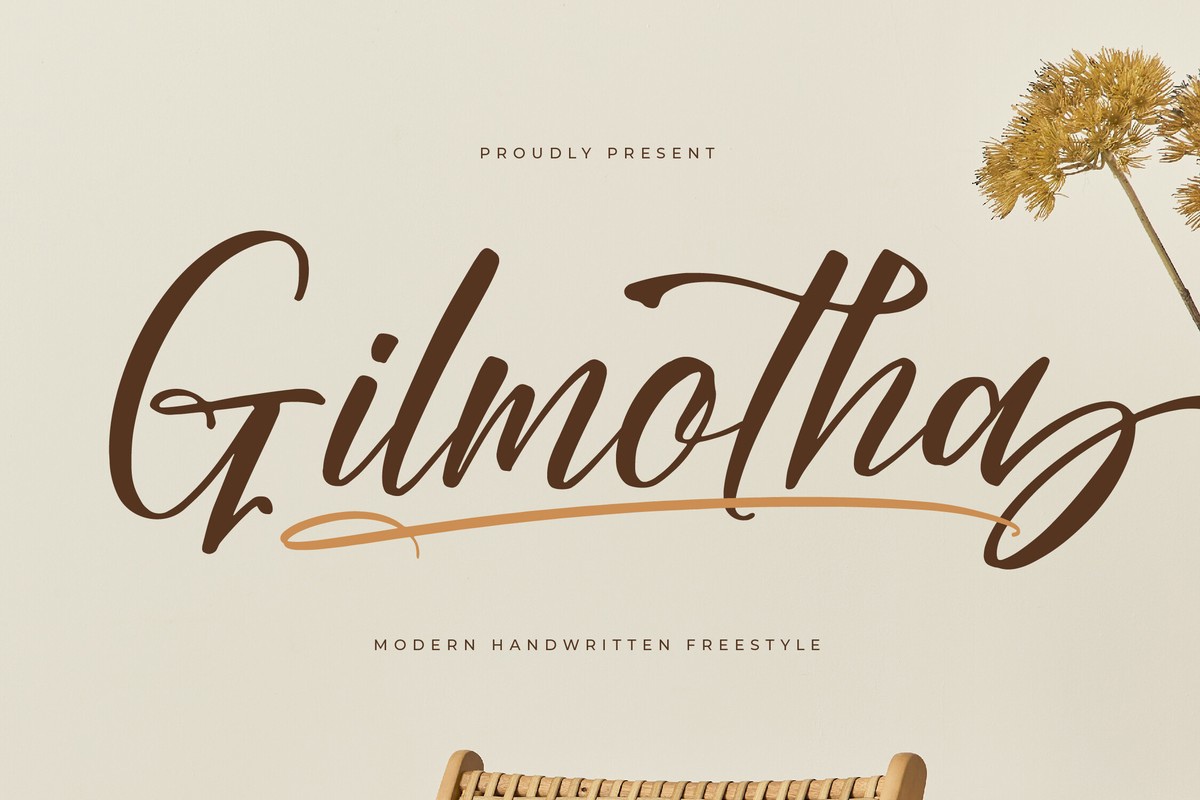 Schriftart Gilmotha