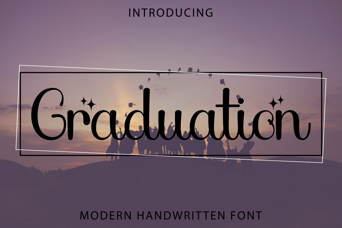 Schriftart Graduation